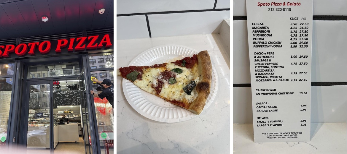 Spoto Pizza & Gelato Menu